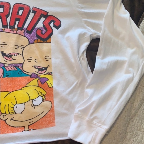 Rugrats slouchy off the shoulder long sleeve tee - Picture 6 of 8